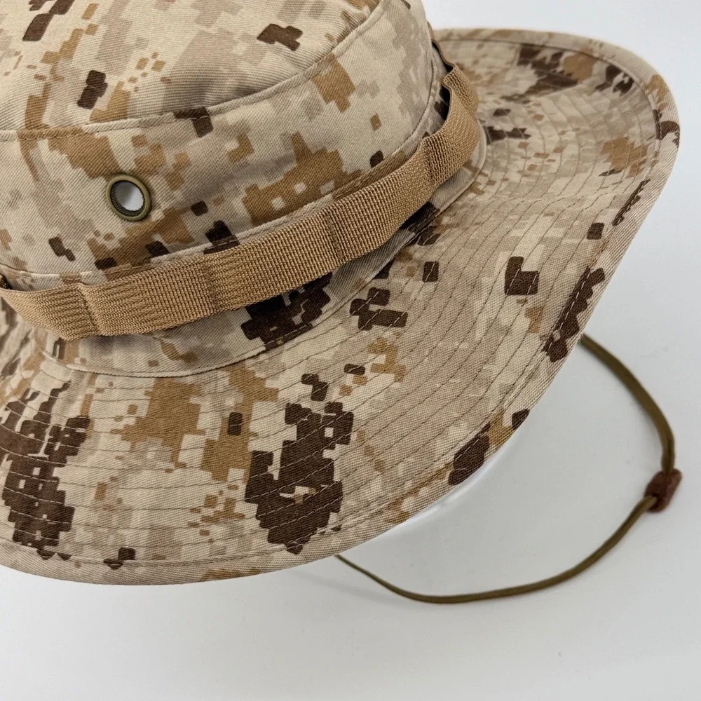 TRU-SPEC Boonie Hat Mens 7 1/4 Tan Desert Camo Sun Hot Weather Type II Tactical